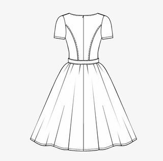 手绘连衣裙免抠