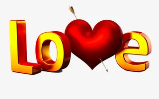 创意爱的英文LOVE免抠