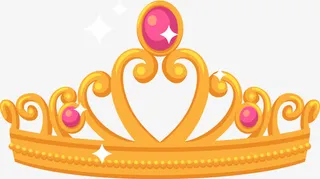 红宝石皇冠矢量图免抠