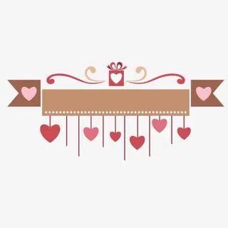 爱情标签免抠