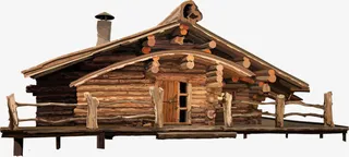 卡通小木屋免抠