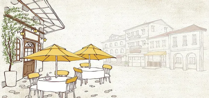 手绘插画背景高清