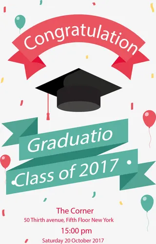 2017届毕业典礼免抠