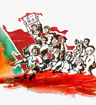 免抠中国风劳动人物免抠