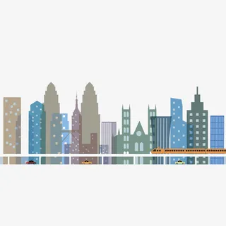 都市商业区免抠