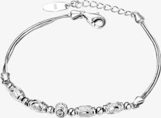 白金钻石手链免抠