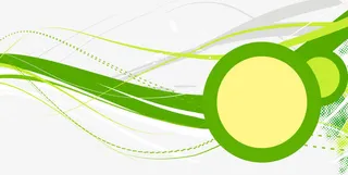 绿色优美设计春天装饰免抠