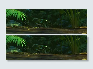 手绘草丛背景高清