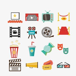 矢量电影元素免抠