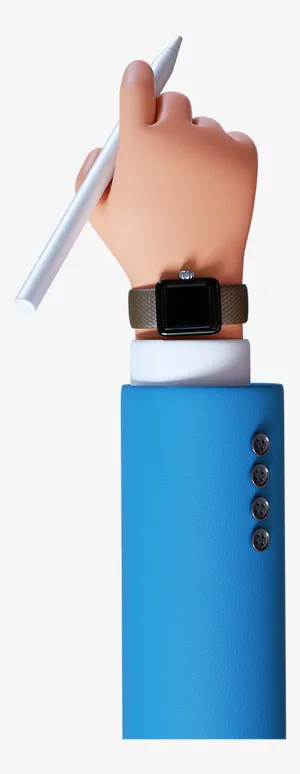 卡通3D立体手C4D模型免抠