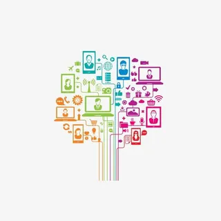 扁平化办公图标免抠