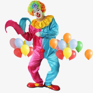 戴面具的愚人节真人小丑免抠