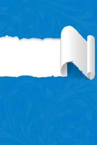 蓝色撕纸海报背景设计高清