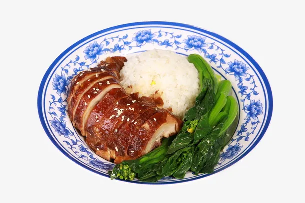 一份菜心烧鸭腿饭免抠