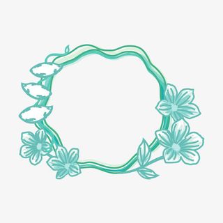 卡通手绘边框花免抠