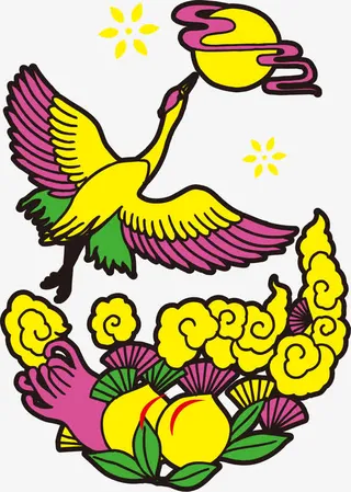 吉祥图案鹤免抠