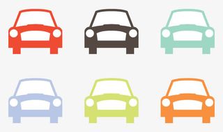 彩色汽车前轮廓免抠