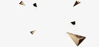 飞溅卡通小图标三角形元素免抠