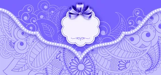 奢华婚礼蕾丝纹理紫色banner背景高清