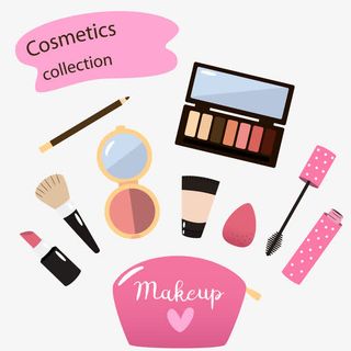 扁平化妆品免抠