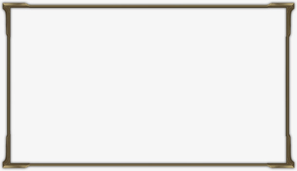 游戏提示 边框 简单免抠