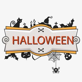 创意万圣节艺术字矢量素材免抠