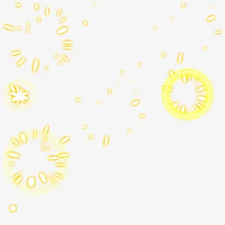 创意合成效果黄色的光效免抠