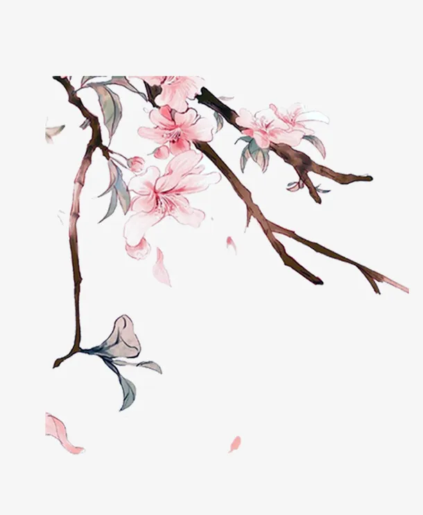 花枝下元节免抠