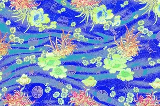 蓝色高档布料摄影免抠