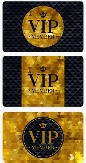 Vip名片卡片邀请函设计矢量素材免抠