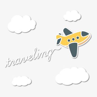 飞机 交通工具免抠