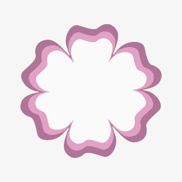 粉色花瓣边框PNG免抠