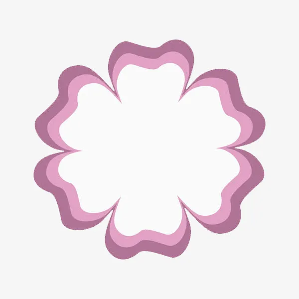 粉色花瓣边框PNG免抠