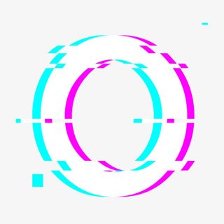 抖音风格英文字母O免抠