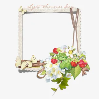 边框卡通相框图标  精美手绘边框免抠