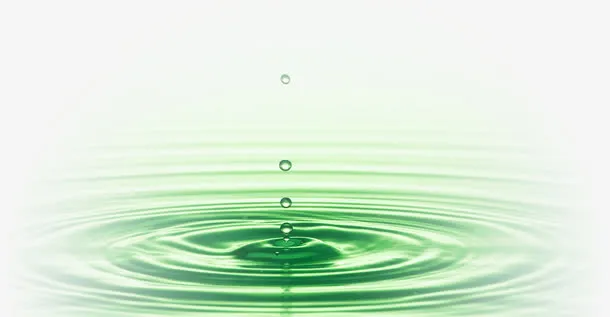 绿色水波波纹美景免抠
