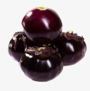 创意堆积的圆茄子免抠