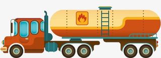 矢量罐车免抠