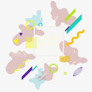 不规则几何矢量素材免抠