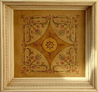 复古花卉相框免抠