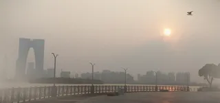 城市雾霾保护环境海报banner高清