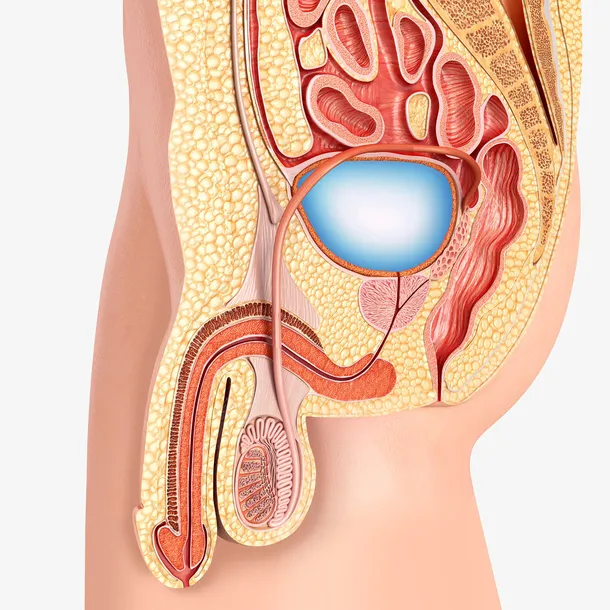 男性生殖器官医学插画免抠