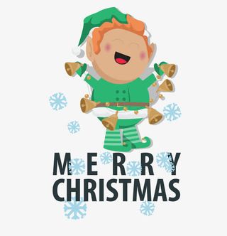 圣诞节卡通人物矢量图免抠