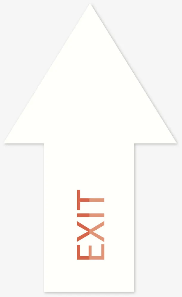 白色的箭头矢量免抠