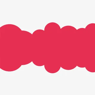 红色不规则图形免抠