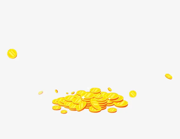 金币 成堆png素材免抠