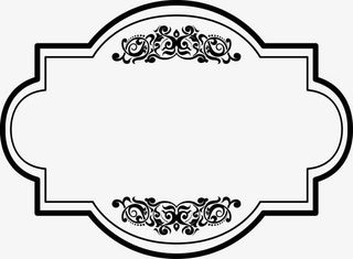 法式花纹边框图片免抠