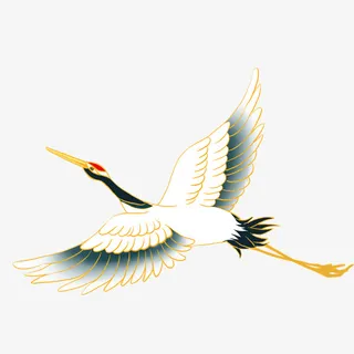 仙鹤国潮相关免抠