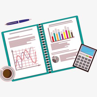 商务图表统计计算免抠