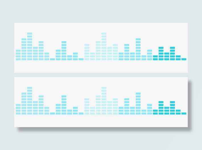 蓝色音频图免抠
